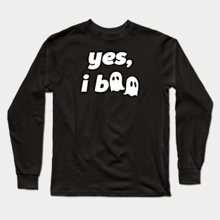 halloween yes i boo Long Sleeve T-Shirt